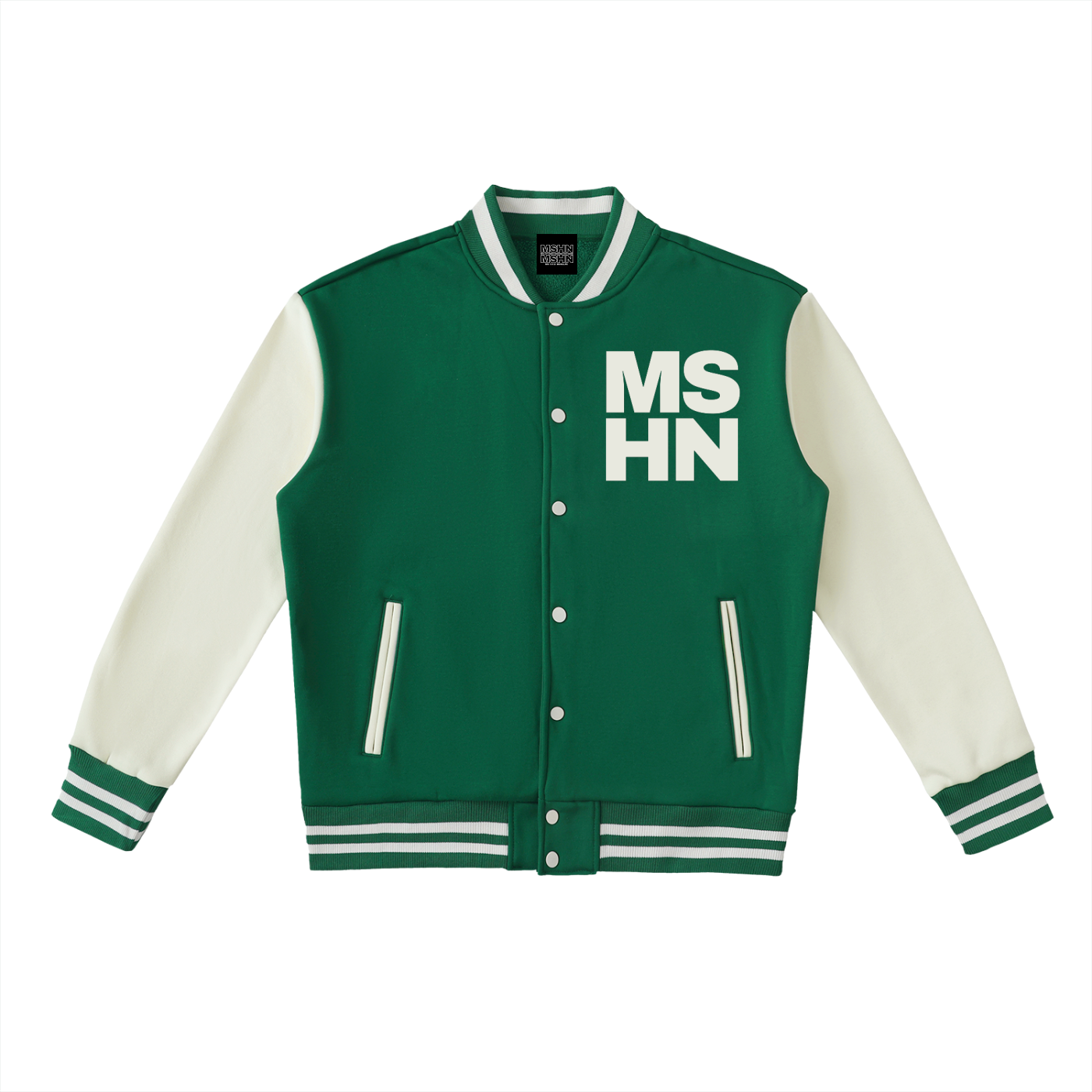 The Cunningham - Two-Tone Fleeced Varsity Jacket